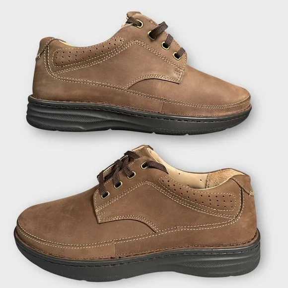 Drew Toledo Shoes 40895-65 Mens 9 4W Wide Brown Leather Dri-Lex Lace Up Casual - Picture 3 of 11